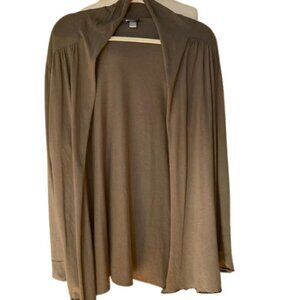 BLUE CANOE Organic Taupe Jersey Cardigan